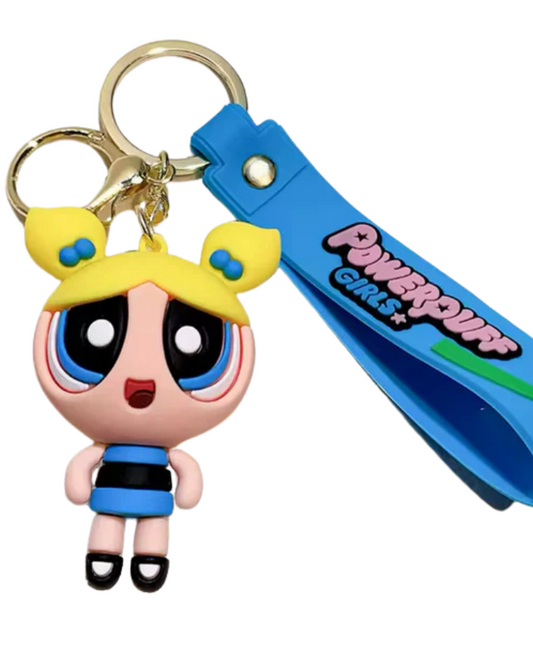 bubbles power puffie girls keychain accessory