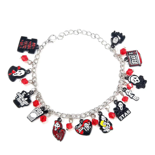 ghost face scream charm bracelets