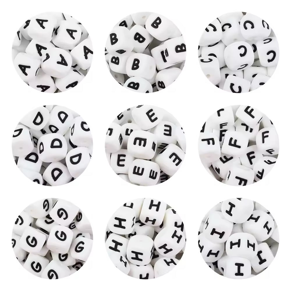 Silicone Letter Beads