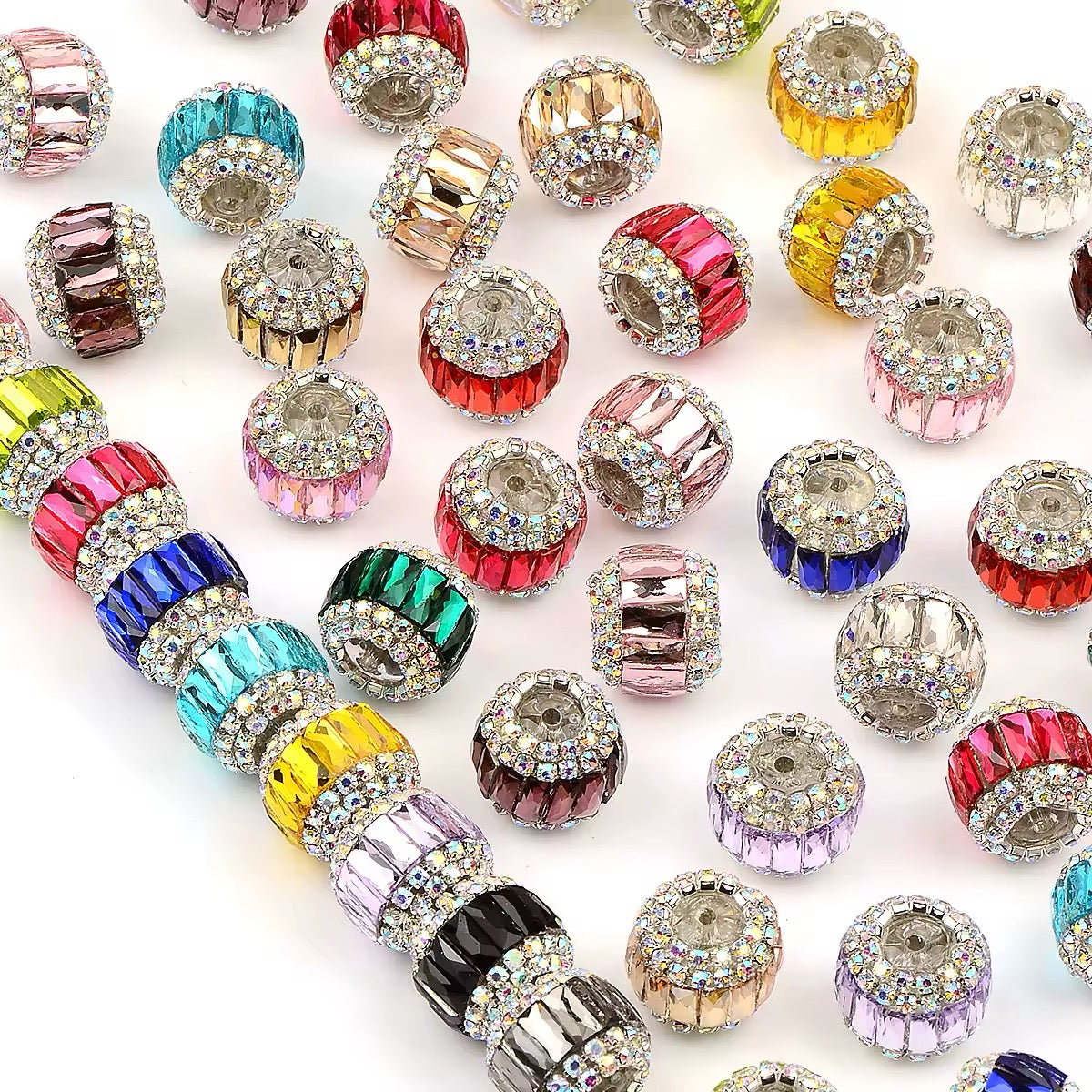 5pcs Bling Rhinestone Beads (Random Mix)