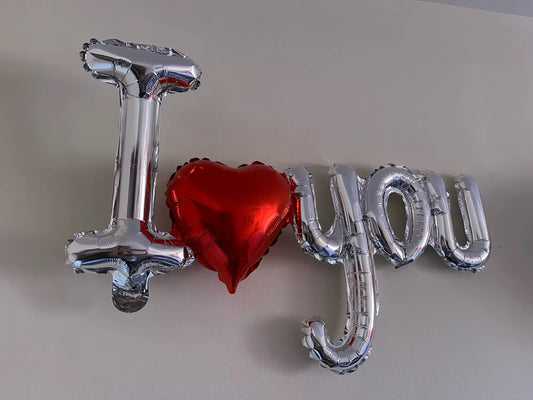 I Love U Balloon set