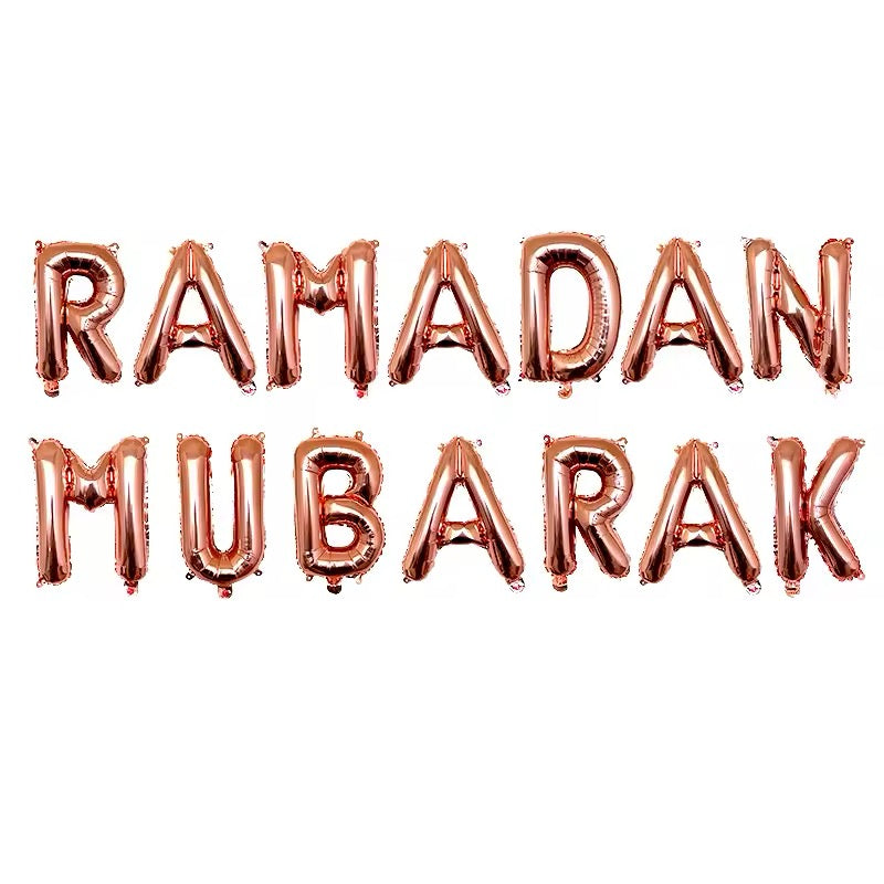 Ramadan Mubarak Foil Balloon Set