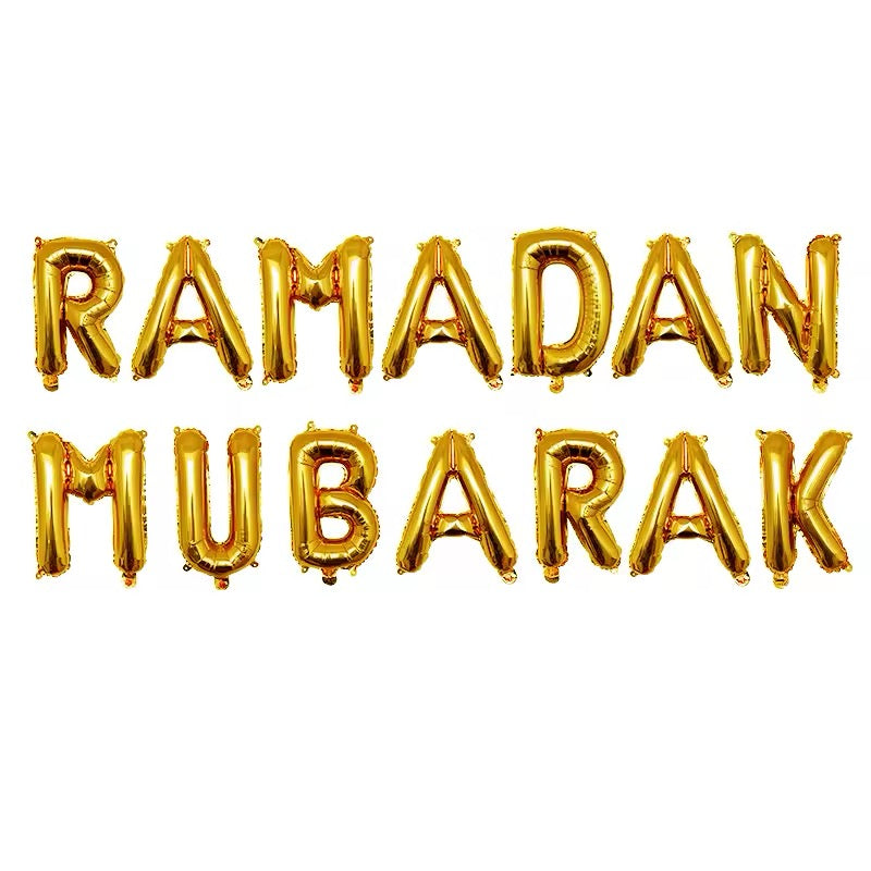 Ramadan Mubarak Foil Balloon Set