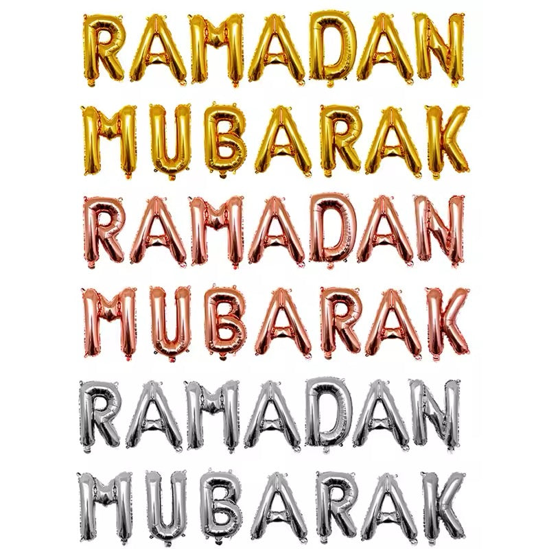 Ramadan Mubarak Foil Balloon Set