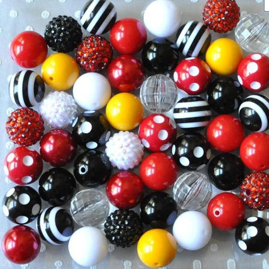 HHSZ-20mm-Red black mixture bead