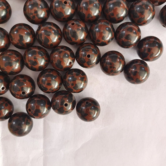 20mmFWYH-Chocolate Leopard printing bead